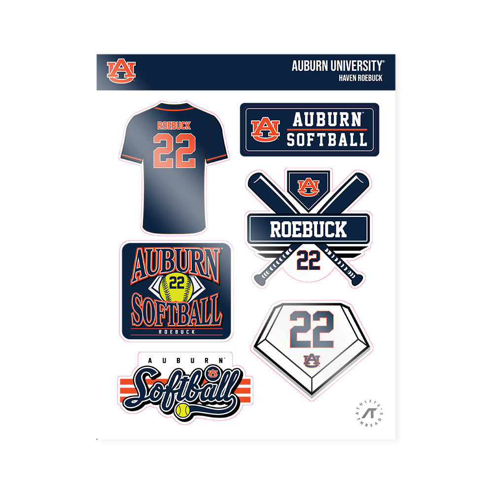 Auburn - NCAA Softball : Haven Roebuck - Sticker Sheet-0
