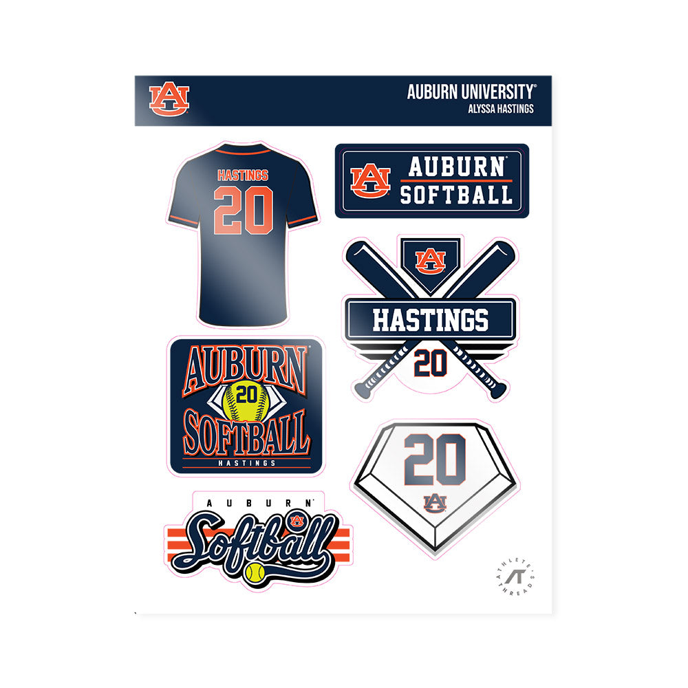 Auburn - NCAA Softball : Alyssa Hastings - Sticker Sheet-0