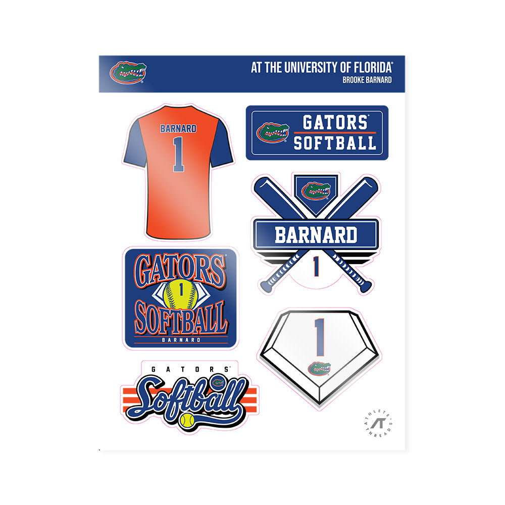 Florida - NCAA Softball : Brooke Barnard - Sticker Sheet-0