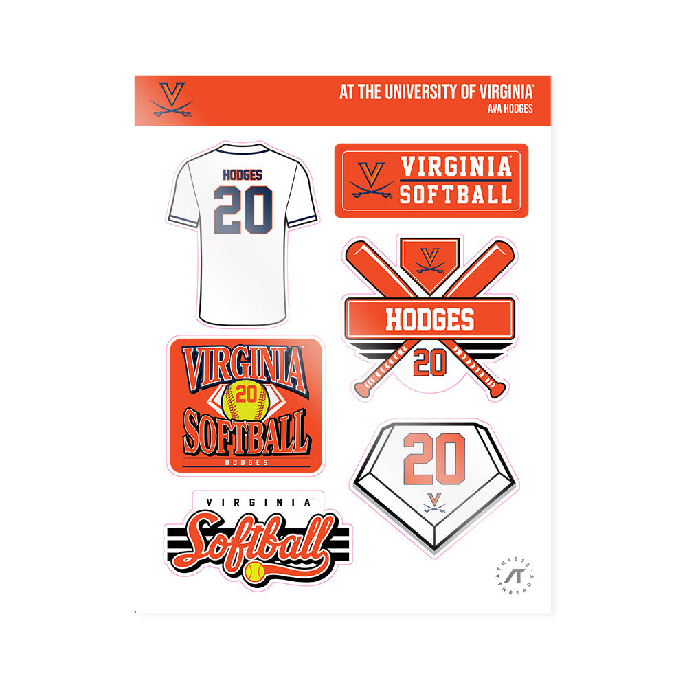Virginia - NCAA Softball : Ava Hodges - Sticker Sheet-0