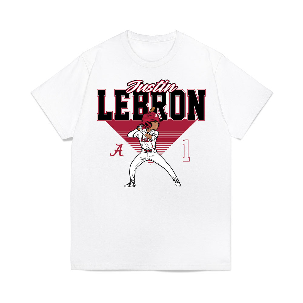 Alabama - NCAA Baseball : Justin Lebron - Caricature Premium T-Shirt-0