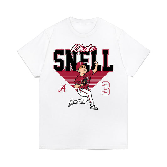 Alabama - NCAA Baseball : Kade Snell - Caricature Premium T-Shirt-0
