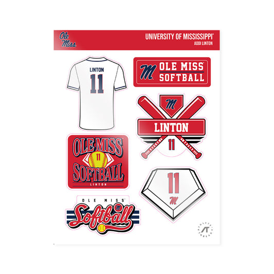 Ole Miss - NCAA Softball : Addi Linton - Sticker Sheet-0