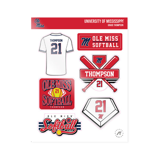 Ole Miss - NCAA Softball : Grace Thompson - Sticker Sheet-0