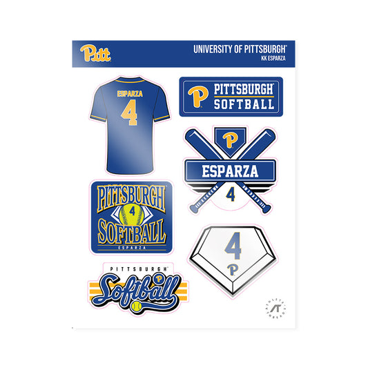Pittsburgh - NCAA Softball : Kk Esparza - Sticker Sheet-0