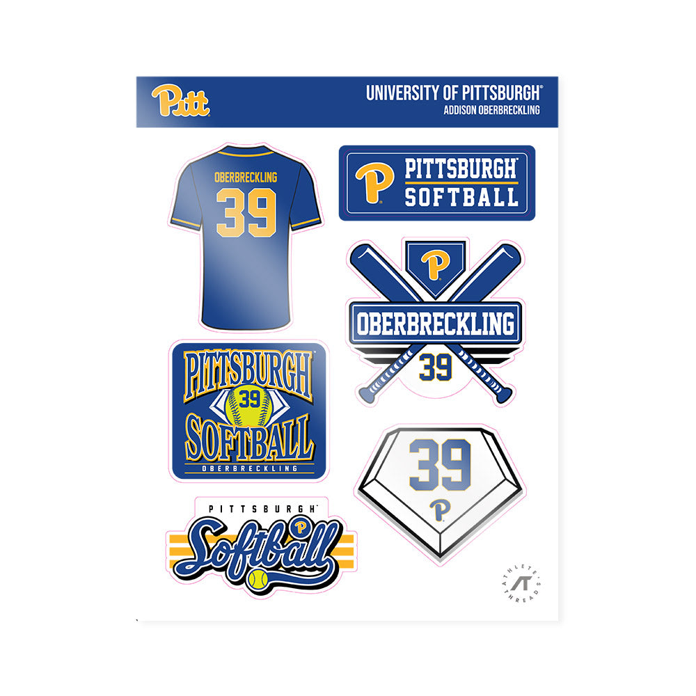 Pittsburgh - NCAA Softball : Addison Oberbreckling - Sticker Sheet-0