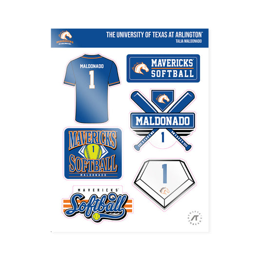 Texas Arlington - NCAA Softball : Talia Maldonado - Sticker Sheet-0
