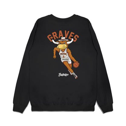Texas - NCAA Women's Basketball : Sarah Graves - Ball is Life Premium Crewneck Sweatshirt-1
