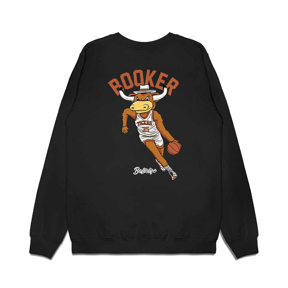 Texas - NCAA Women's Basketball : Madison Booker - Ball is Life Premium Crewneck Sweatshirt-1