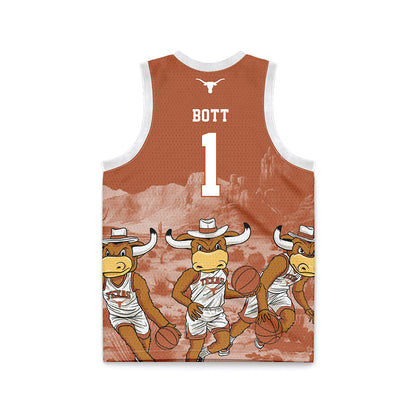 Texas - NCAA Men's Basketball : Cole Bott - Ball is Life Basketball Jersey-1