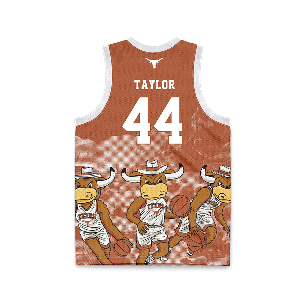 Texas - NCAA Men's Basketball : Brandon Taylor - Ball is Life Basketball Jersey-1