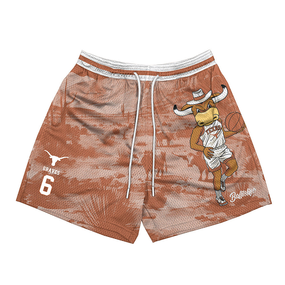 Texas - NCAA Women's Basketball : Sarah Graves - Ball is Life Shorts-0