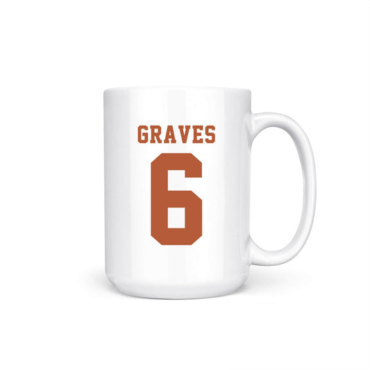 Texas - NCAA Women's Basketball : Sarah Graves - Ball is Life Coffee Mug-0
