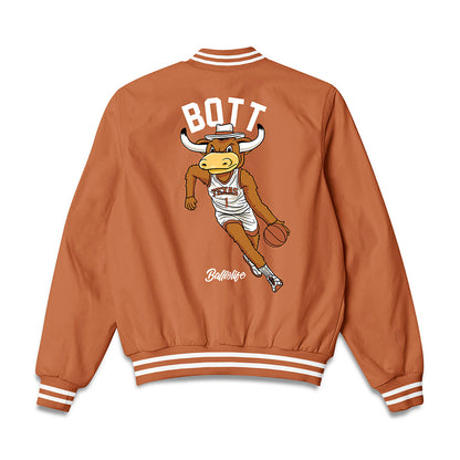 Texas - NCAA Men's Basketball : Cole Bott - Ball is Life Bomber Jacket-1