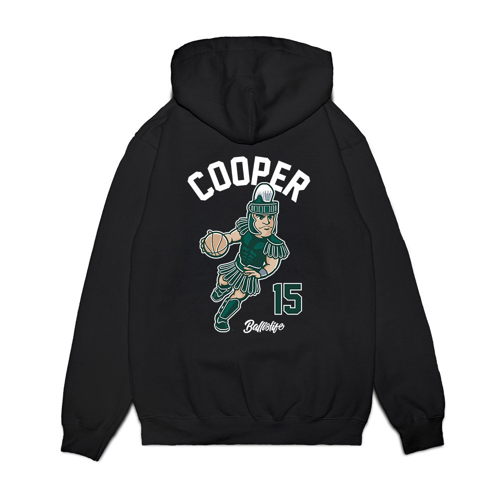 Michigan State - NCAA Men's Basketball : Carson Cooper - Ball is Life Premium Hooded Sweatshirt-1