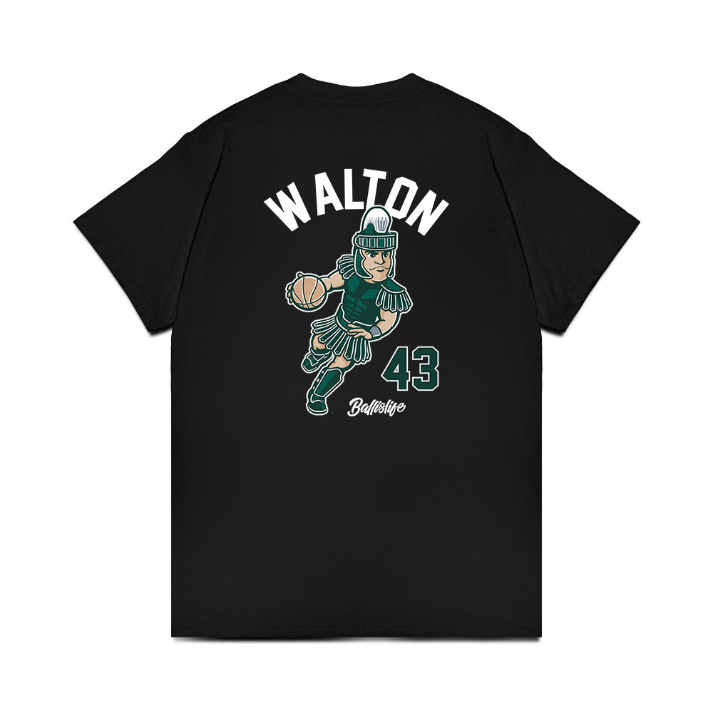 Michigan State - NCAA Men's Basketball : Colin Walton - Ball is Life Premium T-Shirt-1