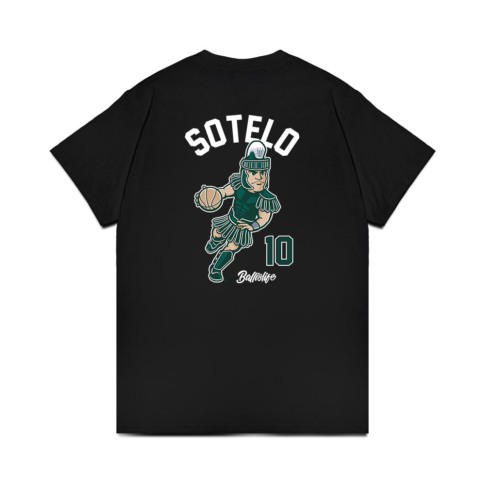 Michigan State - NCAA Women's Basketball : Ines Sotelo - Ball is Life Premium T-Shirt-1