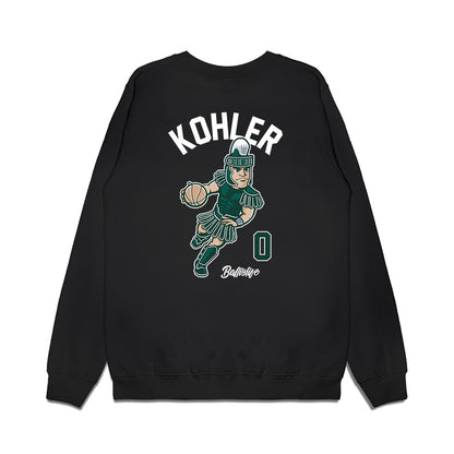 Michigan State - NCAA Men's Basketball : Jaxon Kohler - Ball is Life Premium Crewneck Sweatshirt-1