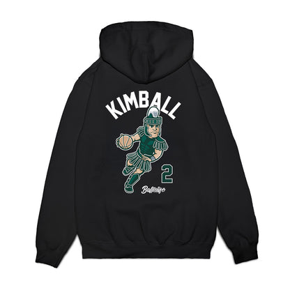 Michigan State - NCAA Women's Basketball : Abbey Kimball - Ball is Life Premium Hooded Sweatshirt-1