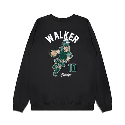 Michigan State - NCAA Women's Basketball : Lauren Walker - Ball is Life Premium Crewneck Sweatshirt-1