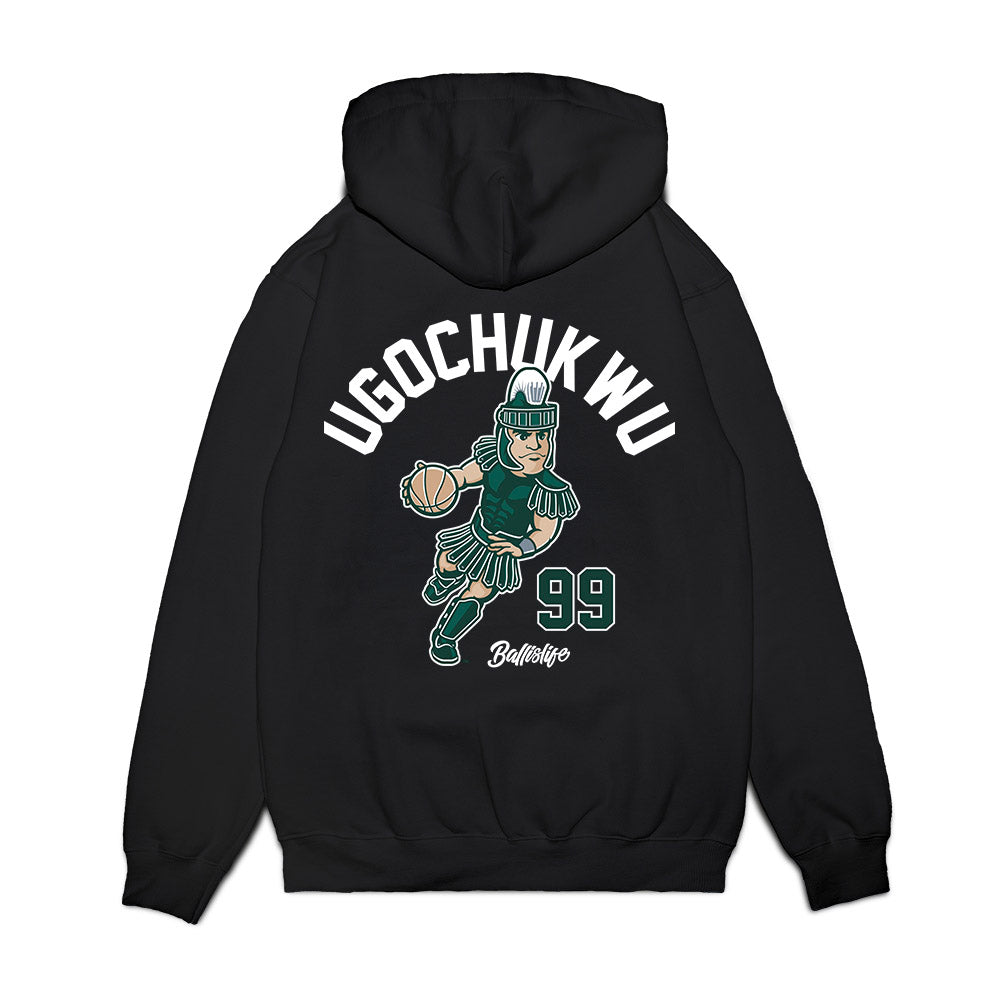 Michigan State - NCAA Men's Basketball : Divine-Collins Ugochukwu - Ball is Life Premium Hooded Sweatshirt-1