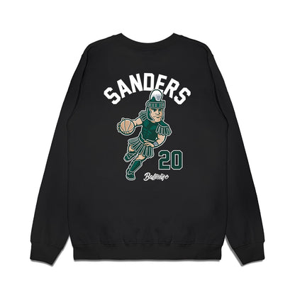 Michigan State - NCAA Men's Basketball : Nick Sanders - Ball is Life Premium Crewneck Sweatshirt-1