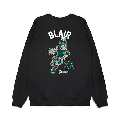 Michigan State - NCAA Women's Basketball : Kennedy Blair - Ball is Life Premium Crewneck Sweatshirt-1