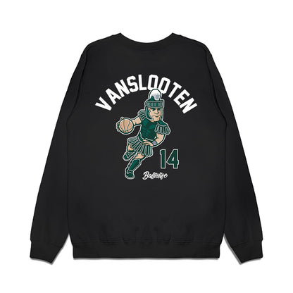 Michigan State - NCAA Women's Basketball : Grace VanSlooten - Ball is Life Premium Crewneck Sweatshirt-1