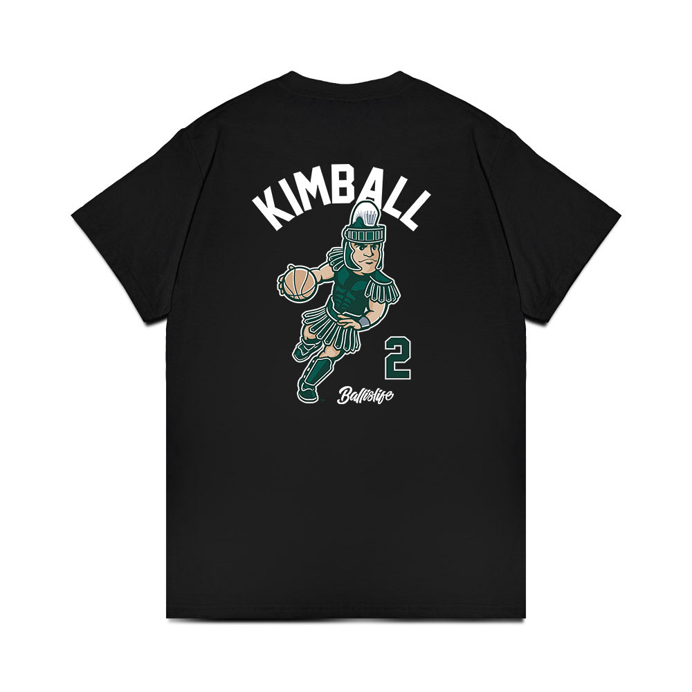 Michigan State - NCAA Women's Basketball : Abbey Kimball - Ball is Life Premium T-Shirt-1