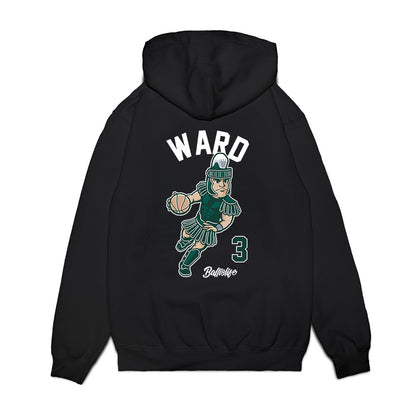 Michigan State - NCAA Men's Basketball : Cam Ward - Ball is Life Premium Hooded Sweatshirt-1