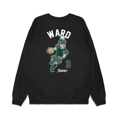 Michigan State - NCAA Men's Basketball : Cam Ward - Ball is Life Premium Crewneck Sweatshirt-1
