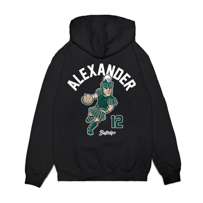 Michigan State - NCAA Women's Basketball : Isa Alexander - Ball is Life Premium Hooded Sweatshirt-1