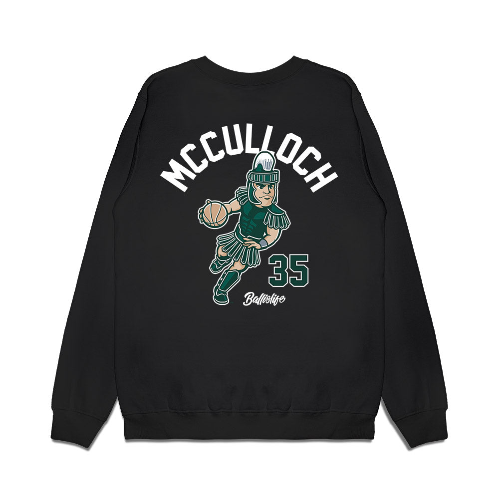 Michigan State - NCAA Men's Basketball : Jesse McCulloch - Ball is Life Premium Crewneck Sweatshirt-1