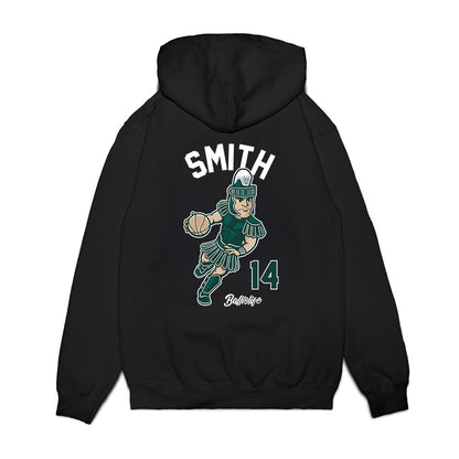 Michigan State - NCAA Men's Basketball : Davis Smith - Ball is Life Premium Hooded Sweatshirt-1