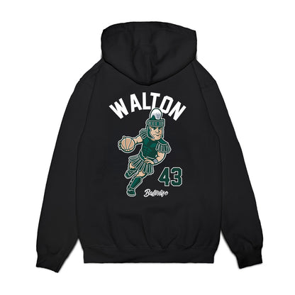 Michigan State - NCAA Men's Basketball : Colin Walton - Ball is Life Premium Hooded Sweatshirt-1