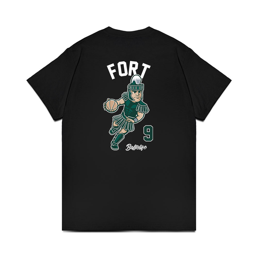 Michigan State - NCAA Men's Basketball : Trey Fort - Ball is Life Premium T-Shirt-1