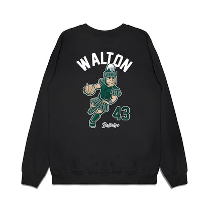 Michigan State - NCAA Men's Basketball : Colin Walton - Ball is Life Premium Crewneck Sweatshirt-1