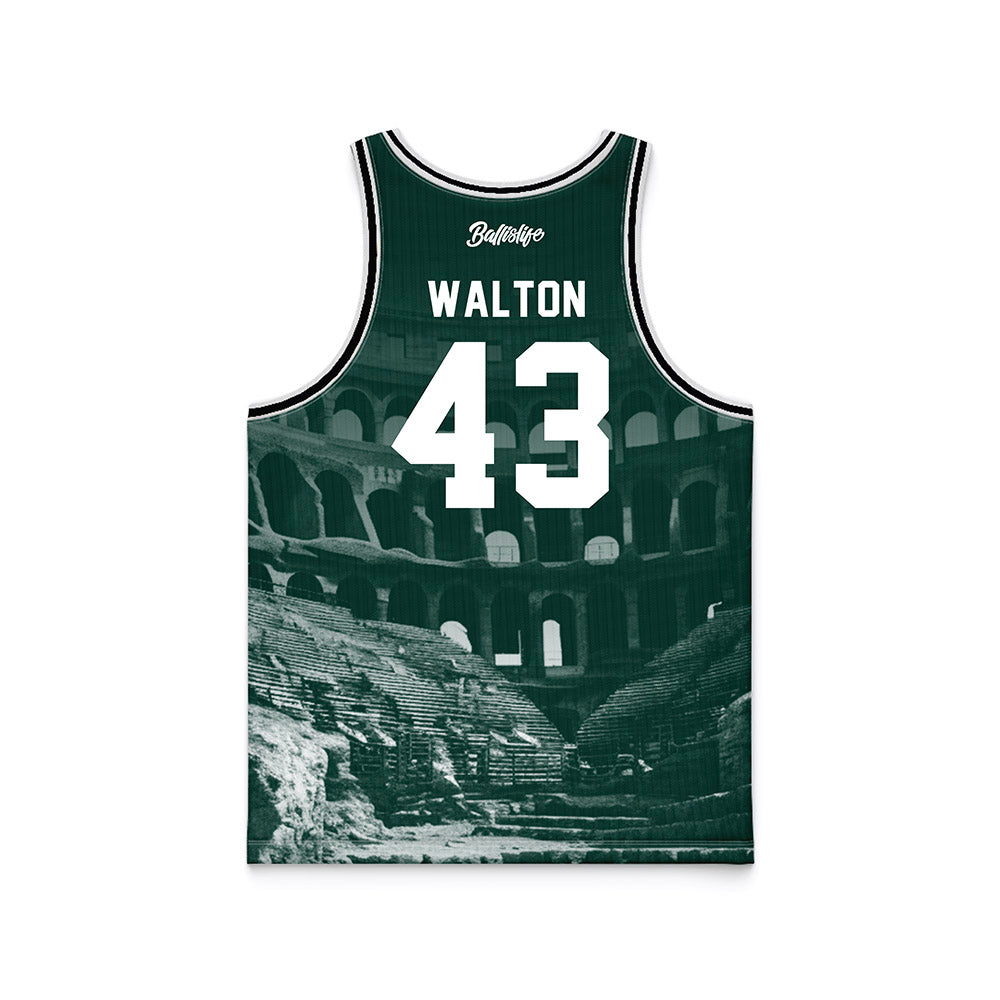 Michigan State - NCAA Men's Basketball : Colin Walton - Ball is Life Basketball Jersey-1