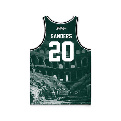 Michigan State - NCAA Men's Basketball : Nick Sanders - Ball is Life Basketball Jersey-1