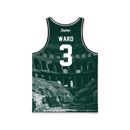 Michigan State - NCAA Men's Basketball : Cam Ward - Ball is Life Basketball Jersey-1