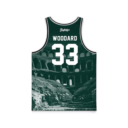 Michigan State - NCAA Women's Basketball : Juliann Woodard - Ball is Life Basketball Jersey-1