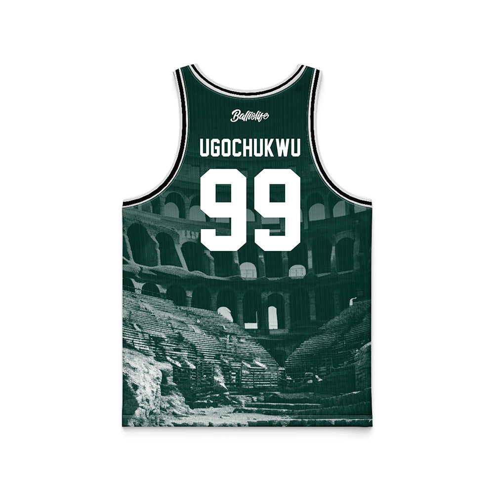 Michigan State - NCAA Men's Basketball : Divine-Collins Ugochukwu - Ball is Life Basketball Jersey-1