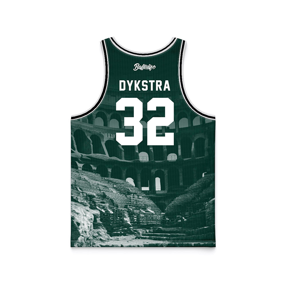 Michigan State - NCAA Women's Basketball : Marah Dykstra - Ball is Life Basketball Jersey-1