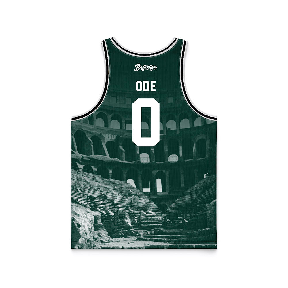 Michigan State - NCAA Women's Basketball : Jordan Ode - Ball is Life Basketball Jersey-1