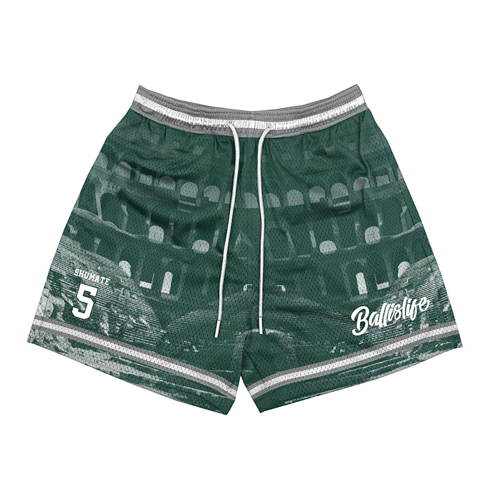 Michigan State - NCAA Women's Basketball : Emma Shumate - Ball is Life Shorts-0