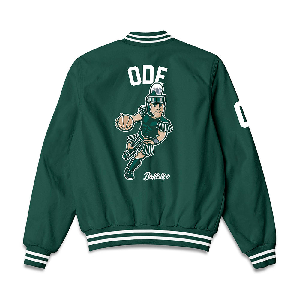 Michigan State - NCAA Women's Basketball : Jordan Ode - Ball is Life Bomber Jacket-1
