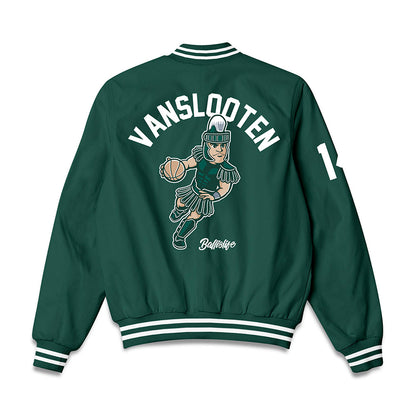 Michigan State - NCAA Women's Basketball : Grace VanSlooten - Ball is Life Bomber Jacket-1