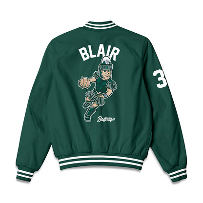 Michigan State - NCAA Women's Basketball : Kennedy Blair - Ball is Life Bomber Jacket-1