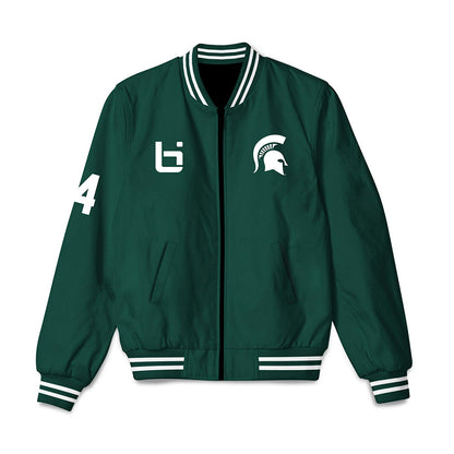 Michigan State - NCAA Women's Basketball : Grace VanSlooten - Ball is Life Bomber Jacket-0