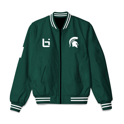 Michigan State - NCAA Men's Basketball : Jeremy Fears - Ball is Life Bomber Jacket-0